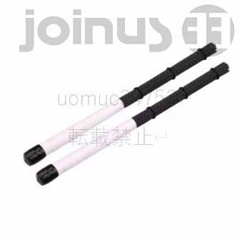 ジャズ ドラムブラシ 格納式 ナイロン ブリッスルスクラバー スティック 音楽 アクセサリー ラバーハンドル付き 打楽器_画像4