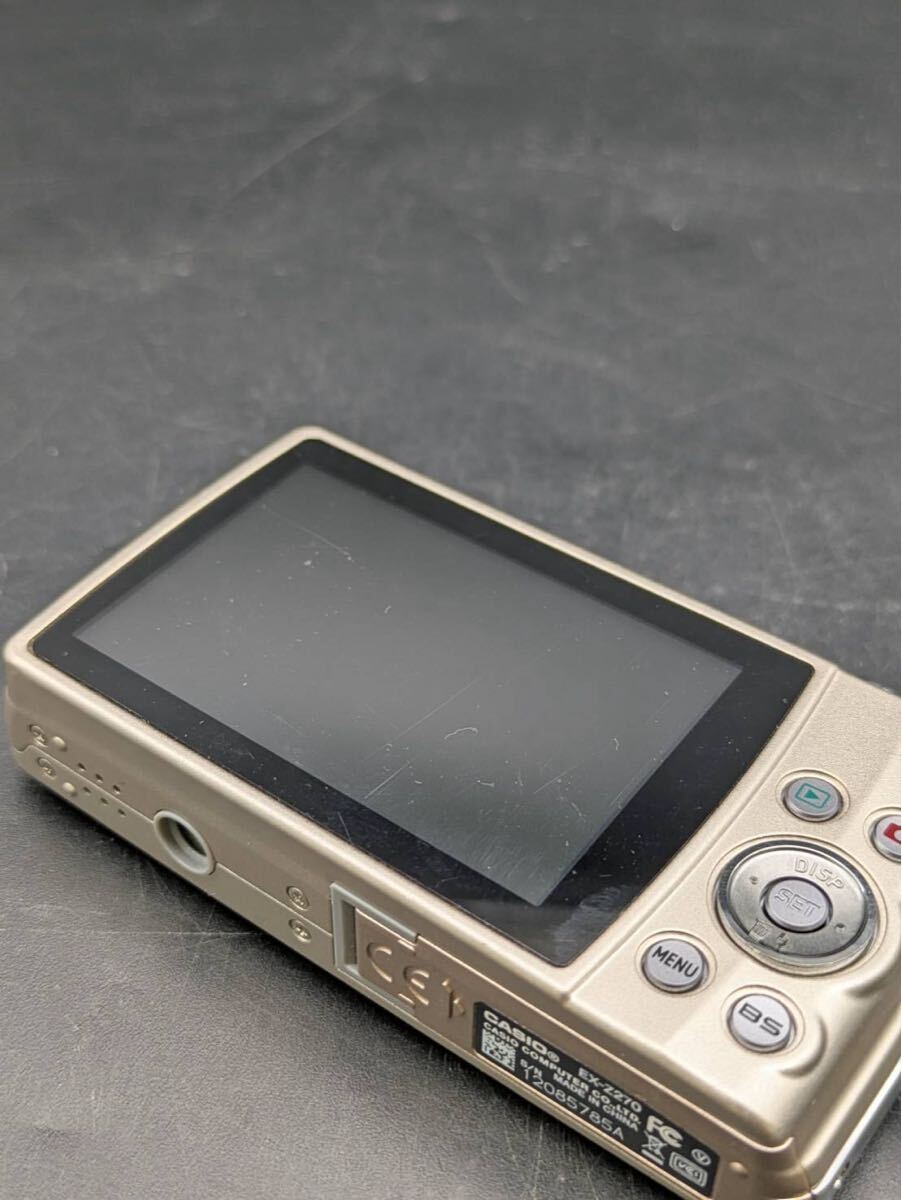 杉本　9月　No.199 CASIO カシオ コンパクトデジタルカメラ EX-Z270 デジカメ EXILIM エクシリム　液晶傷あり　通電動(dòng)作未確認(rèn)