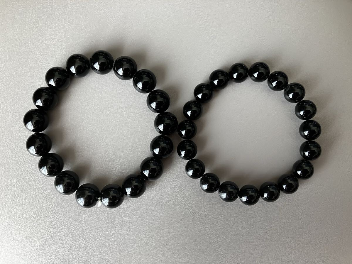 オニキス ブレスレット 12mm 9mmセット