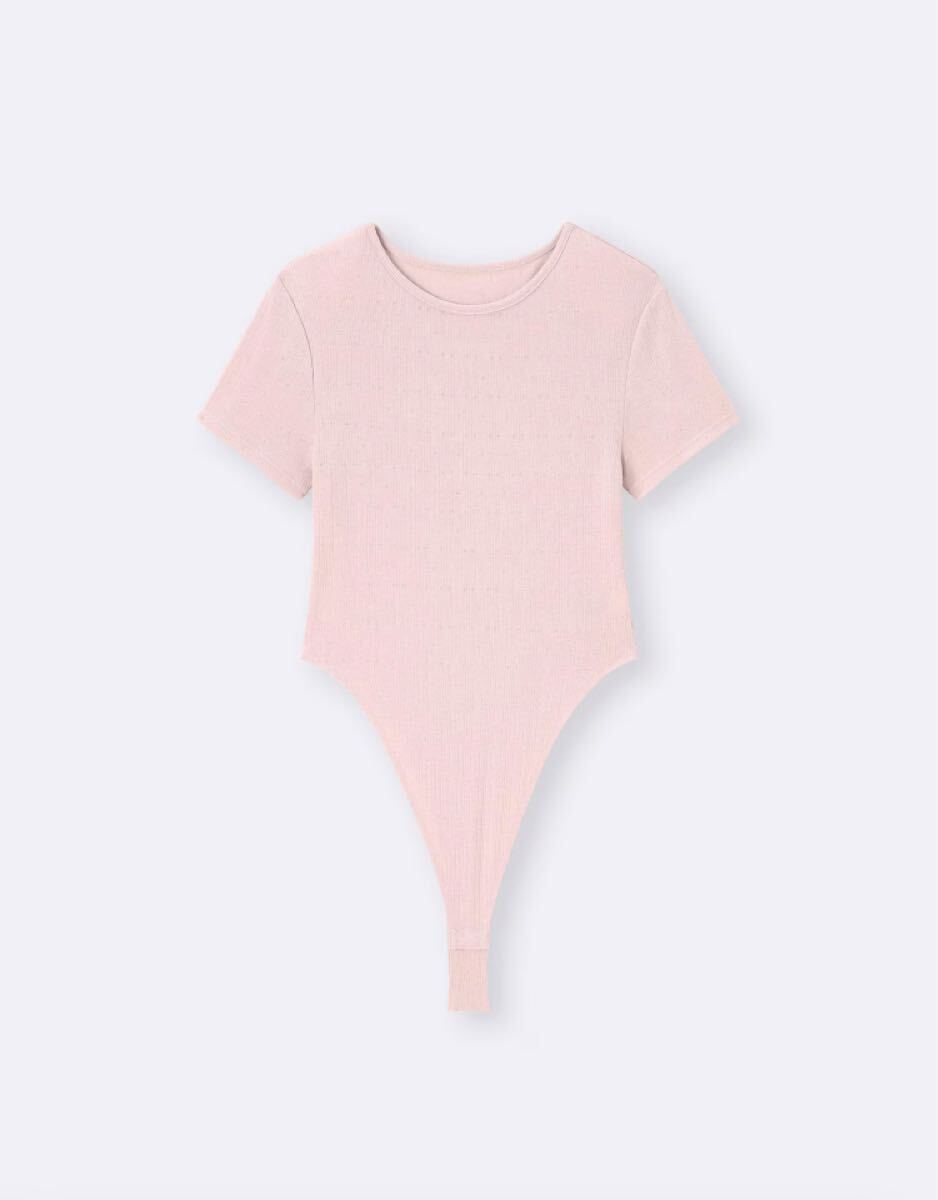 GUコットンブレンドボディスーツ(半袖)(ドライ)+OS(米国仕様) ピンク　M_画像2