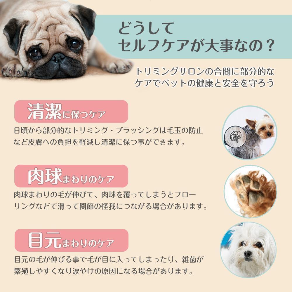 トリミング ハサミ シザー 犬 猫 初心者 丸い先端 安全 6点セット_画像3