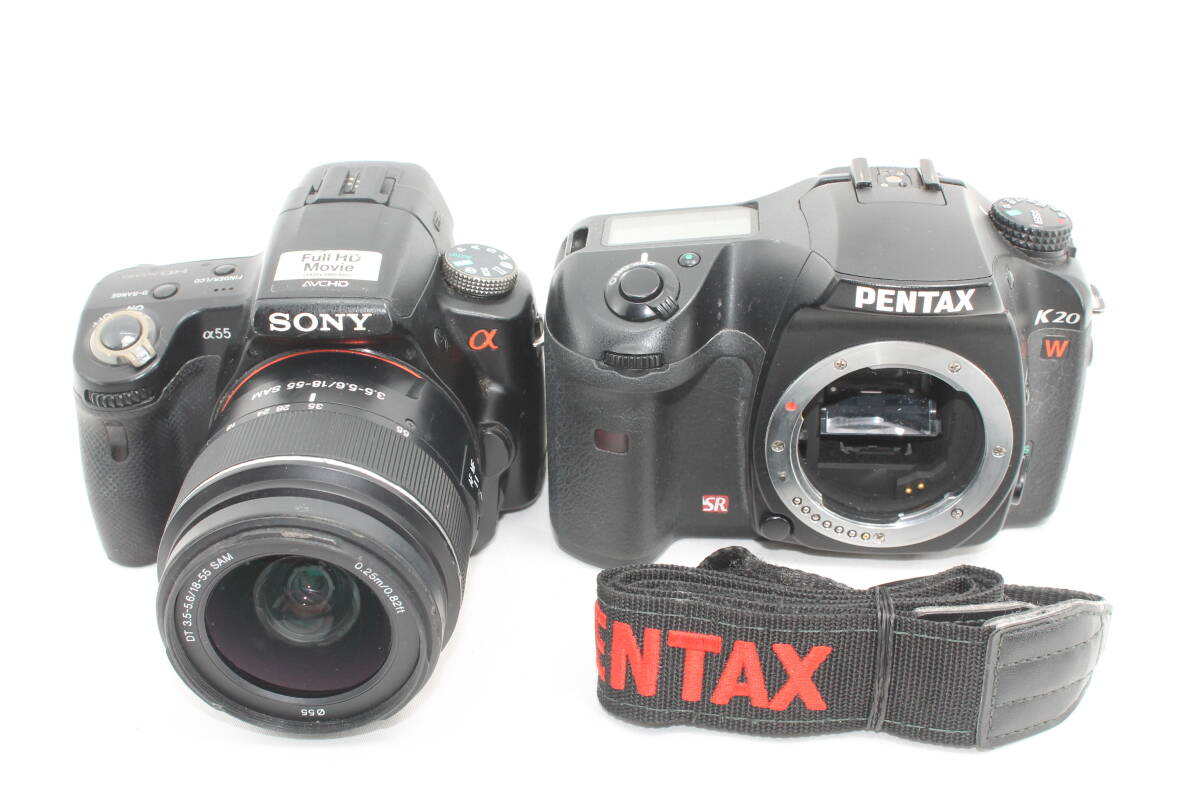 [20250711KNE-28]SONY α55 zoom линзы комплект PENTAX K20D