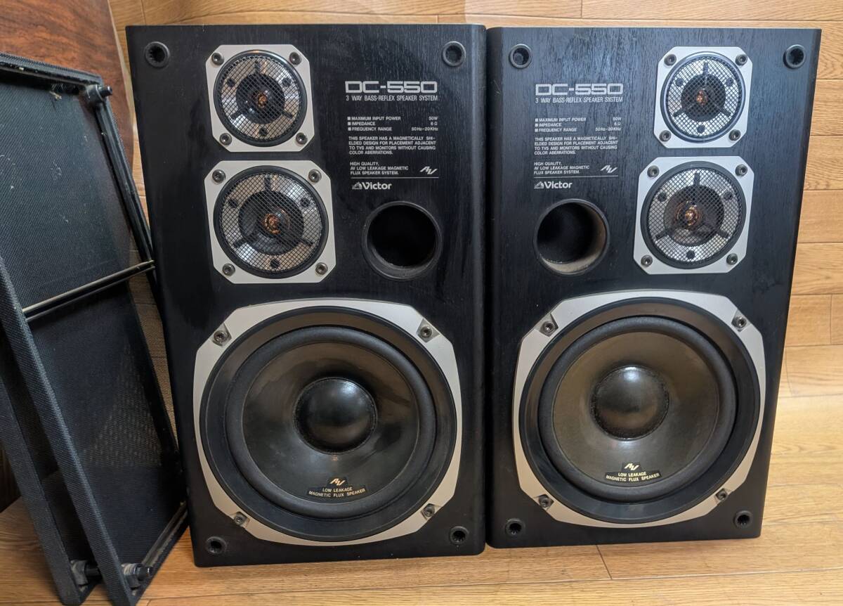 Victor SP-E550 スピーカーペア DC-550　音鳴り動(dòng)作確認(rèn)済み