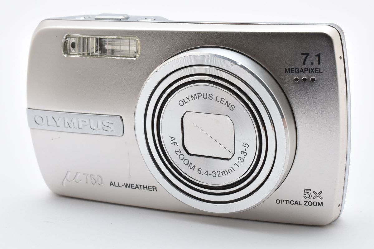 ★美品★オリンパス Olympus μ750 スターリーシルバー コンパクトデジタルカメラ★ LL33#5290