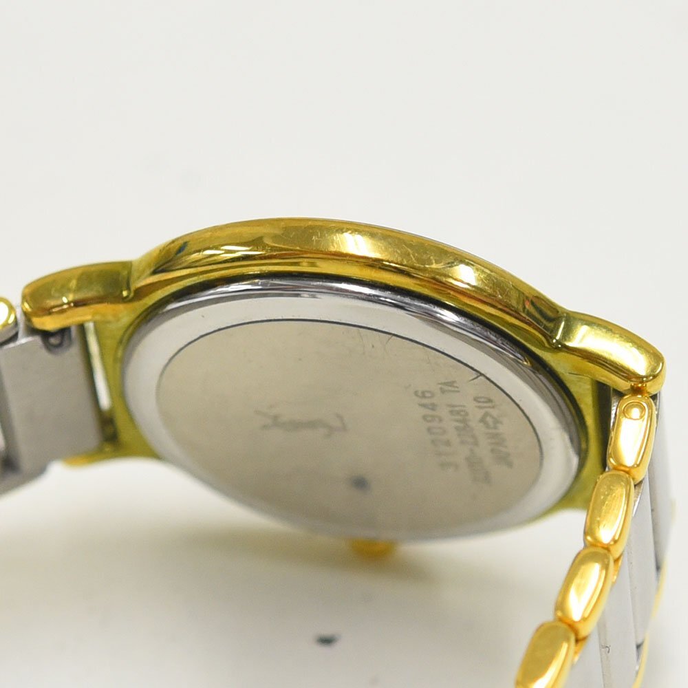 1円 可動品 腕時計 イヴサンローラン YVES SAINT LAURENT 2200-228481 クォーツ レディース 同梱不可