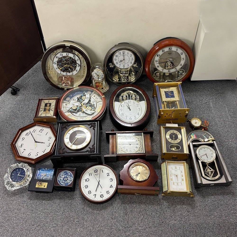 1円 21點(diǎn) 現(xiàn)狀品 時(shí)計(jì) 置き時(shí)計(jì) 掛け時(shí)計(jì) セイコー シチズン 等 他 動(dòng)作未確認(rèn) ジャンク まとめて 電池蓋無(wú)し含む 3個(gè)口 同梱不可