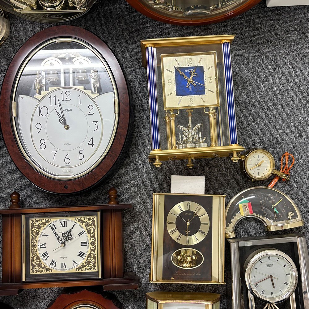 1円 21點(diǎn) 現(xiàn)狀品 時(shí)計(jì) 置き時(shí)計(jì) 掛け時(shí)計(jì) セイコー シチズン 等 他 動(dòng)作未確認(rèn) ジャンク まとめて 電池蓋無(wú)し含む 3個(gè)口 同梱不可