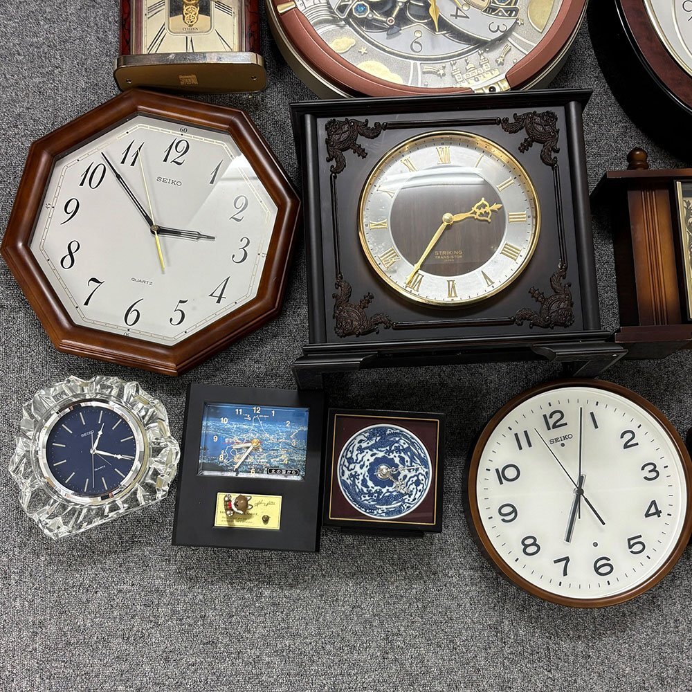 1円 21點(diǎn) 現(xiàn)狀品 時(shí)計(jì) 置き時(shí)計(jì) 掛け時(shí)計(jì) セイコー シチズン 等 他 動(dòng)作未確認(rèn) ジャンク まとめて 電池蓋無(wú)し含む 3個(gè)口 同梱不可