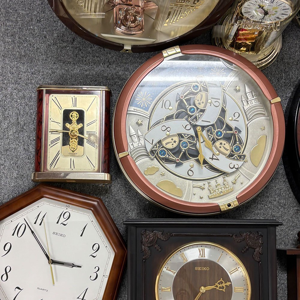 1円 21點(diǎn) 現(xiàn)狀品 時(shí)計(jì) 置き時(shí)計(jì) 掛け時(shí)計(jì) セイコー シチズン 等 他 動(dòng)作未確認(rèn) ジャンク まとめて 電池蓋無(wú)し含む 3個(gè)口 同梱不可