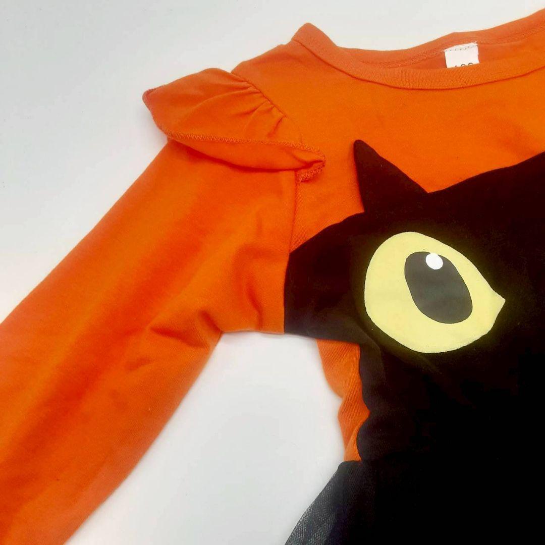 【新品 120cm】黒猫 ハロウィン ワンピース 子供 コスプレ_画像8