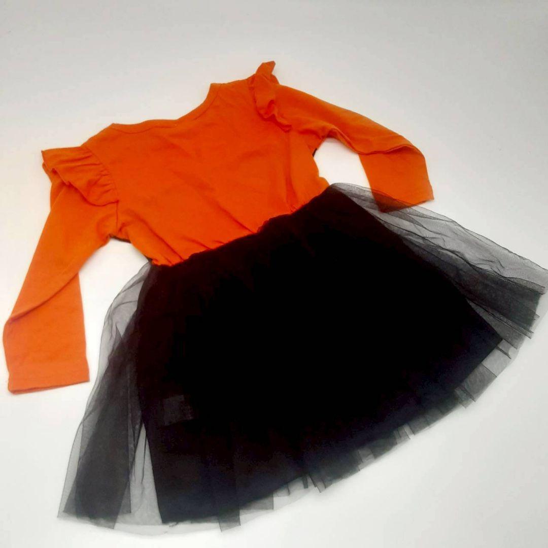【新品 120cm】黒猫 ハロウィン ワンピース 子供 コスプレ_画像9