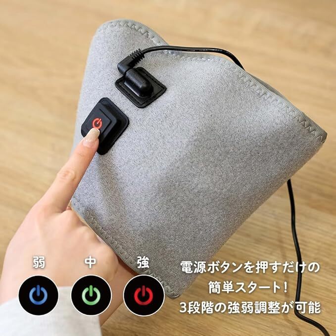 HK5956★DOSHISHA ドウシシャ ゴリラの握手 電動 手ケア グレー 左手右手兼用 GRT-2501GY【未開封】