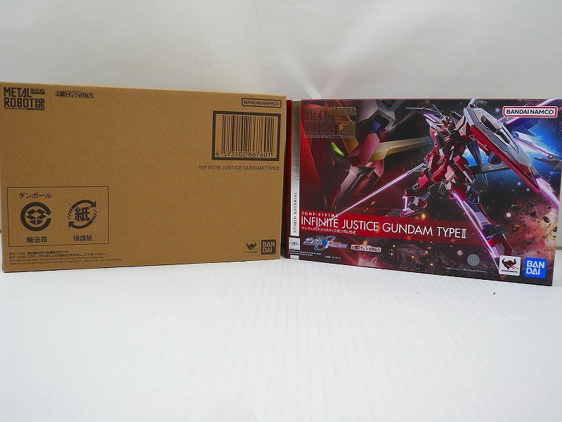 HK5951★METAL ROBOT魂 機(jī)動(dòng)戦士ガンダムSEED FREEDOM インフィニットジャスティスガンダム弐式 フィギュア ※輸送箱付 開(kāi)封済中古