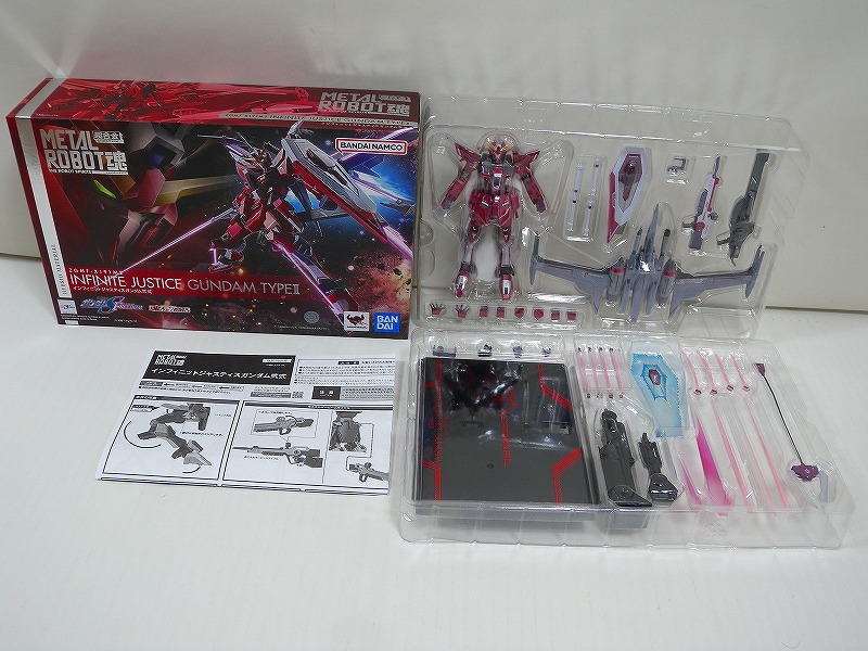 HK5951★METAL ROBOT魂 機(jī)動(dòng)戦士ガンダムSEED FREEDOM インフィニットジャスティスガンダム弐式 フィギュア ※輸送箱付 開(kāi)封済中古