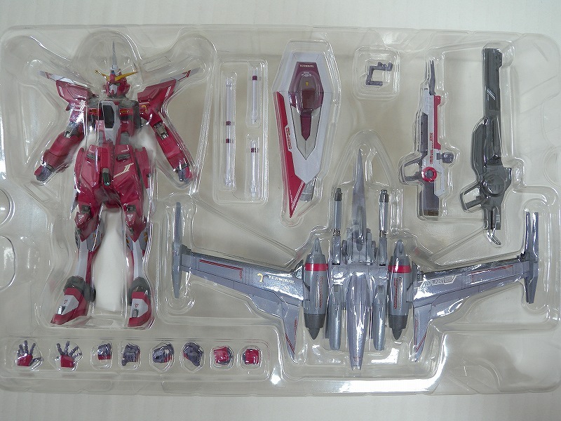 HK5951★METAL ROBOT魂 機(jī)動(dòng)戦士ガンダムSEED FREEDOM インフィニットジャスティスガンダム弐式 フィギュア ※輸送箱付 開(kāi)封済中古