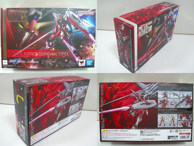 HK5951★METAL ROBOT魂 機(jī)動(dòng)戦士ガンダムSEED FREEDOM インフィニットジャスティスガンダム弐式 フィギュア ※輸送箱付 開(kāi)封済中古