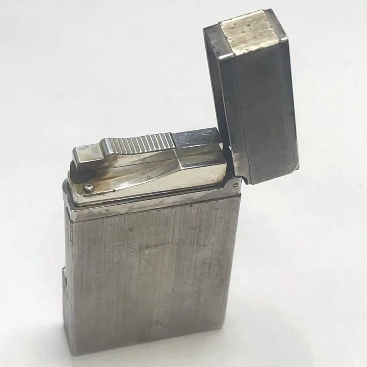 S.T.Dupont デュポン ライン2 ローラー式 ガスライター シルバーカラー 喫煙グッズ 著火未確認(rèn)