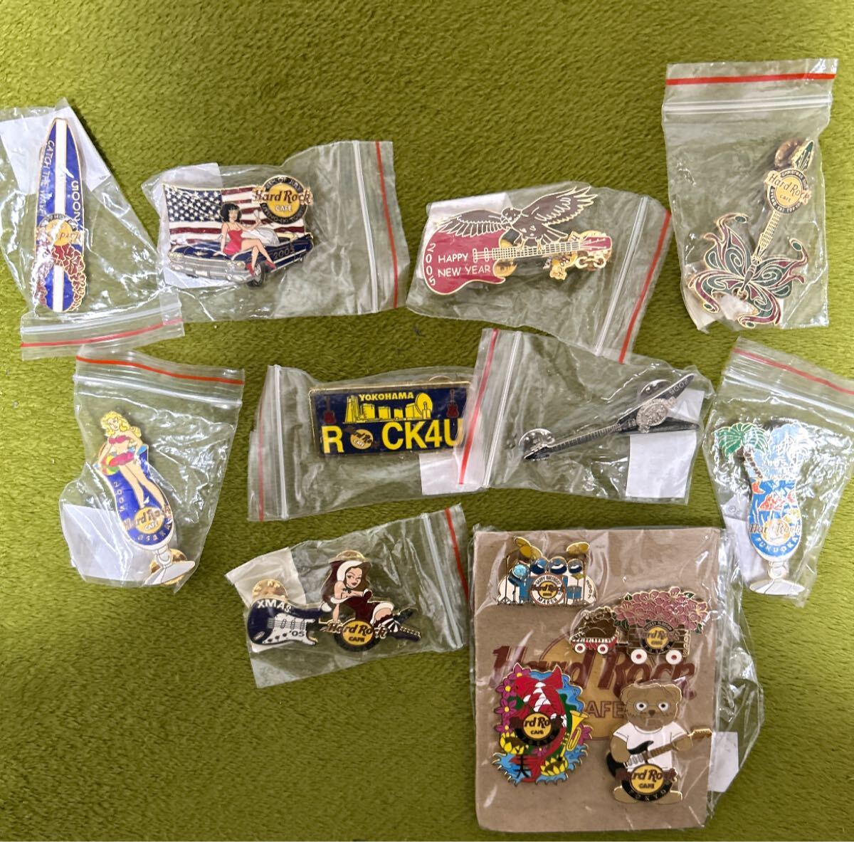 ハードロックカフェ Hard Rock CAFE ピンバッジ 大量まとめ ピンバッチ★TOKYO/YOKOHAMA/桜/錦鯉/クマ/ドラム/クリスマス/ギター/限定 レア