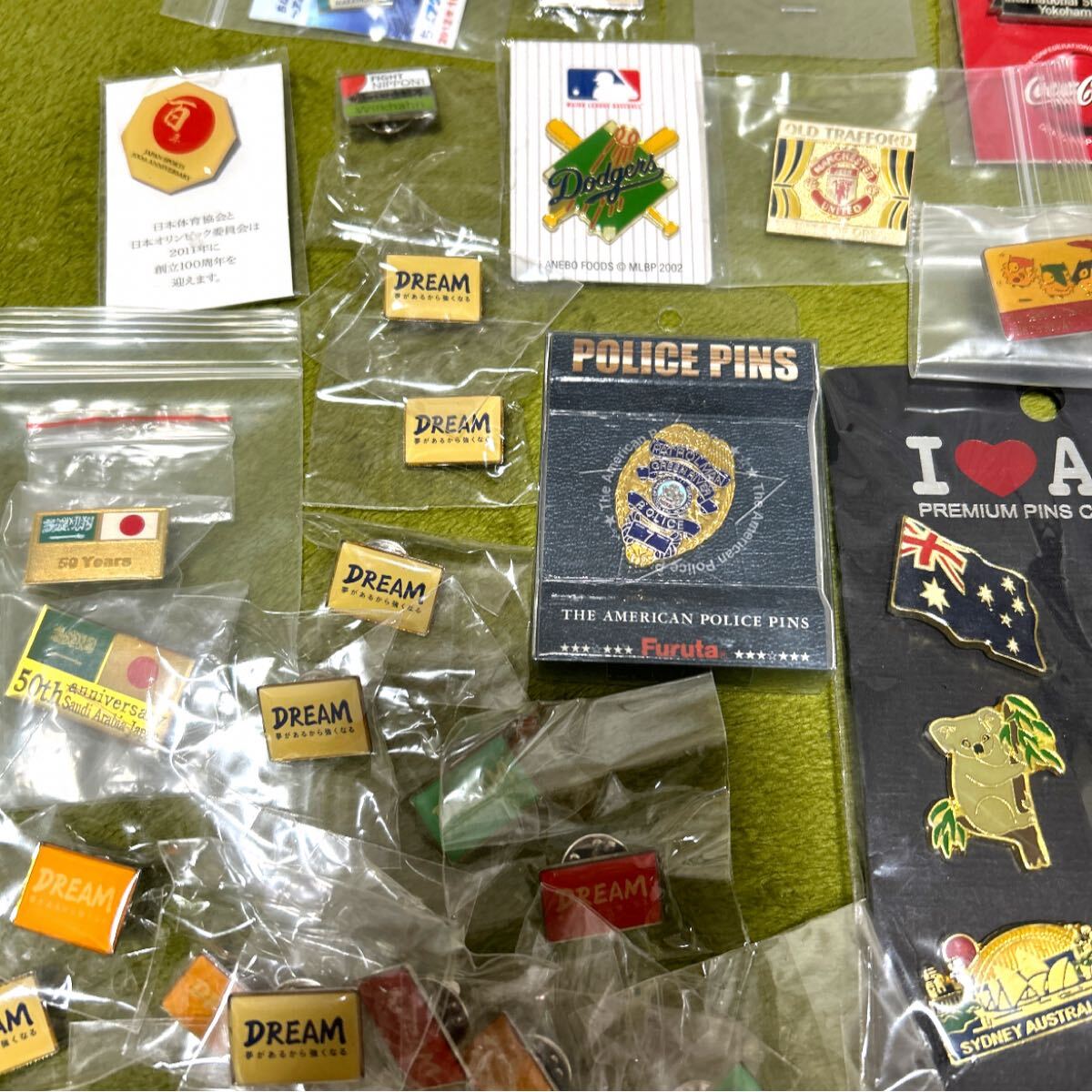 ピンバッジ まとめ DREAM JFAファンタジスタ 日韓ワールドカップYahoo コカコーラ MLB 鈴鹿 登山 観光 記念品 大量 ピンバッチ ピンズ