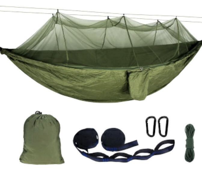[ новый товар не использовался ] гамак противомоскитная сетка есть все часть комплект противомоскитная сетка в одном корпусе Army зеленый 