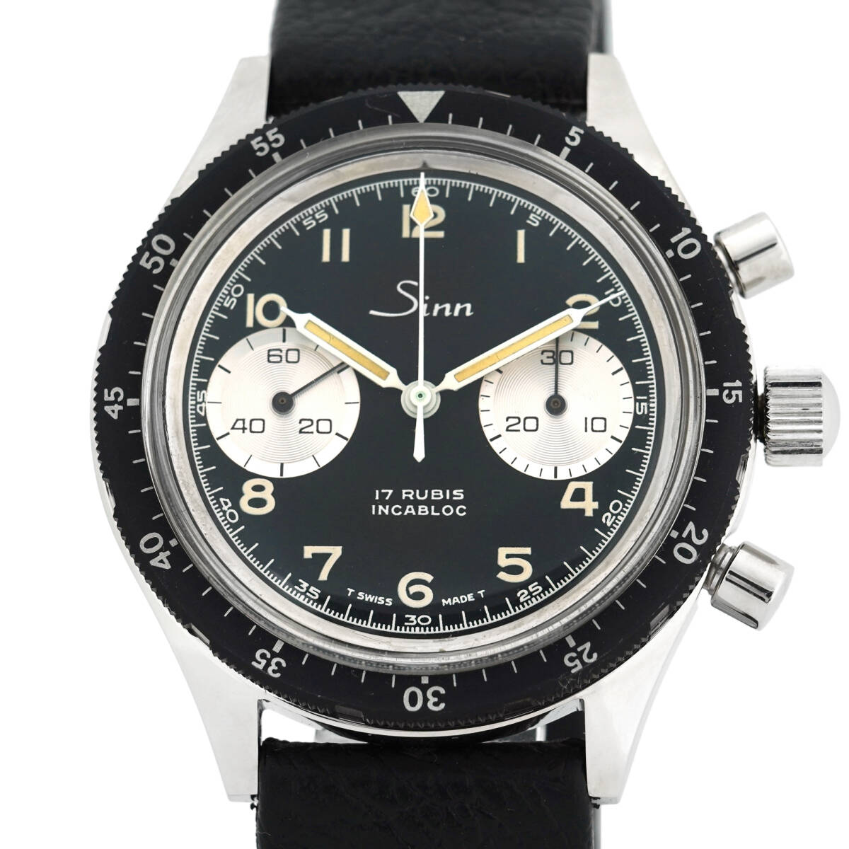 Sinn ジン ヴィテージ クロノグラフ 101.A 361-33 自動巻き ブラック文字盤 メンズ (K-KA53)_画像1
