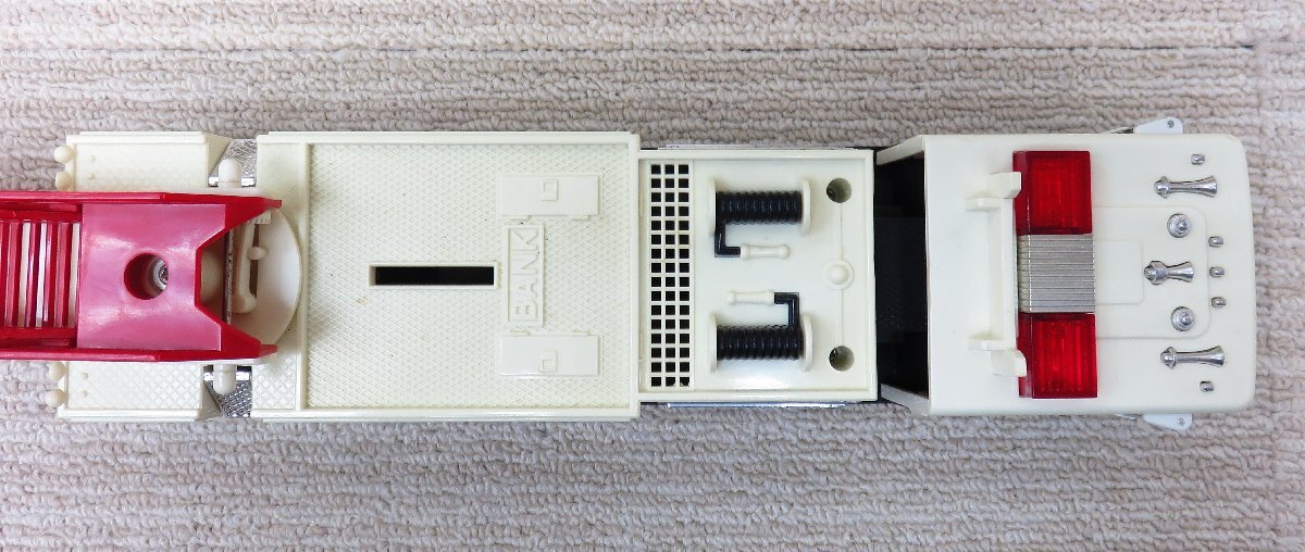 中古 HESS Toy Fire Truck BANK 消防車 貯金箱 おもちゃ 玩具 通電確認済み ジャンク品