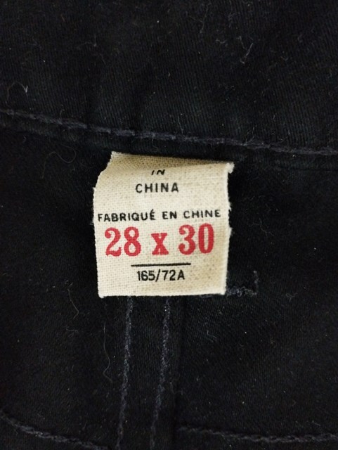 E740 [人気] RRL ダブルアールエル パンツ 28 ブラック ボタンフライ 綿100% コンチョ | T★_画像4