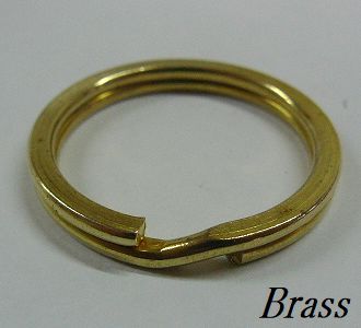 真鍮製Brassブラス キーリング/ウォレットチェーンやキーホルダー等カスタムパーツに◎２サイズより_画像3