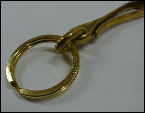 真鍮製Brassブラス キーリング/ウォレットチェーンやキーホルダー等カスタムパーツに◎２サイズより_画像4