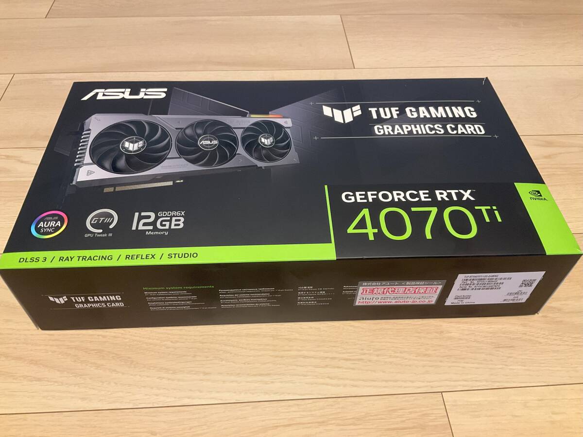 【中古】TUF-RTX4070TI-12G-GAMING ［ASUS TUF Gaming GeForce RTX 4070 Ti 12GB GDDR6X］