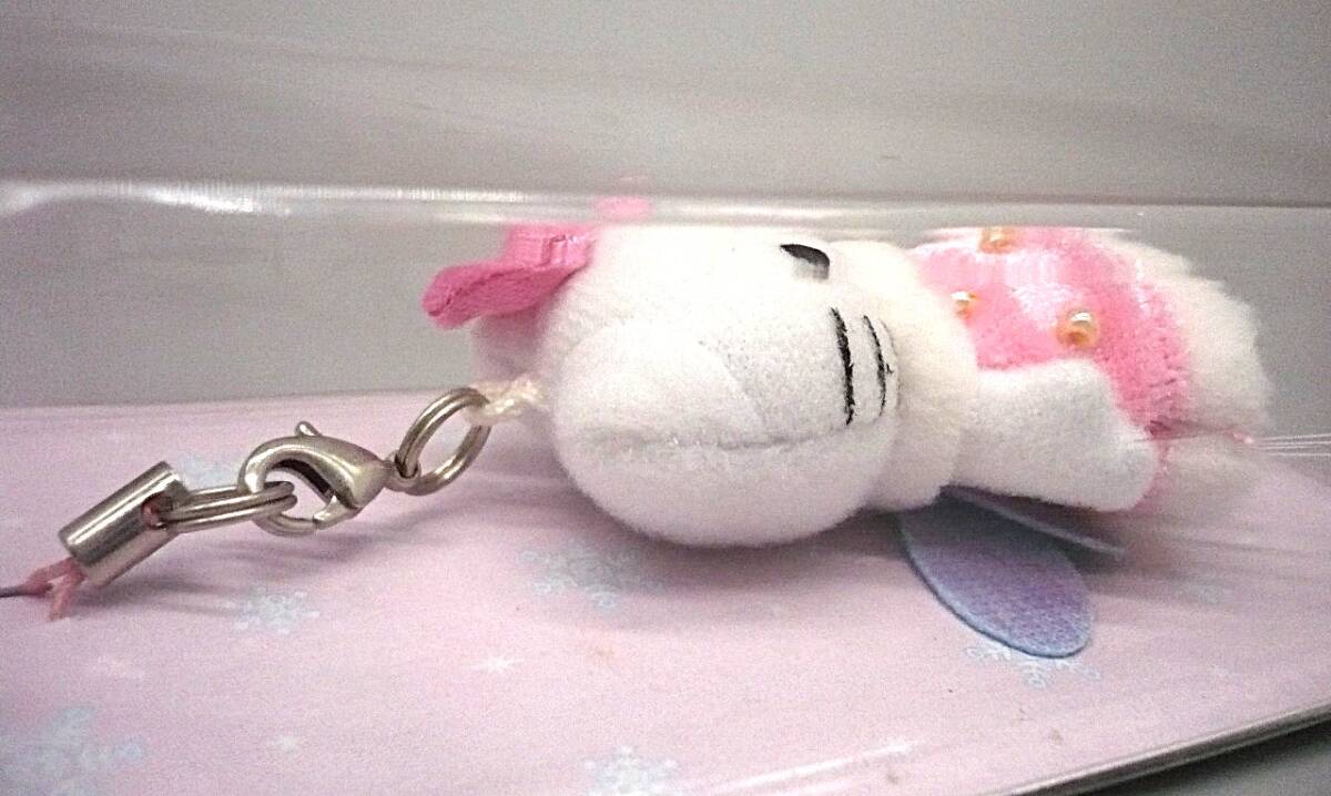2002年　エンジェルキテ?！ˉ弗悭螗贰ˉ膝愆`キティ　ぬいぐるみ　ストラップ　本來の品名「光るファイバーストラップ」　ジャンク品