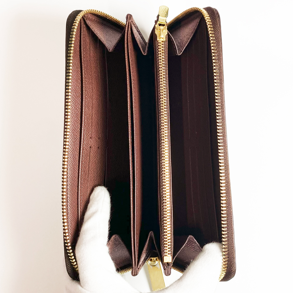 ルイヴィトン Louis Vuitton ダミエ ジッピーウォレット ラウンド ファスナー N60015 送料無料