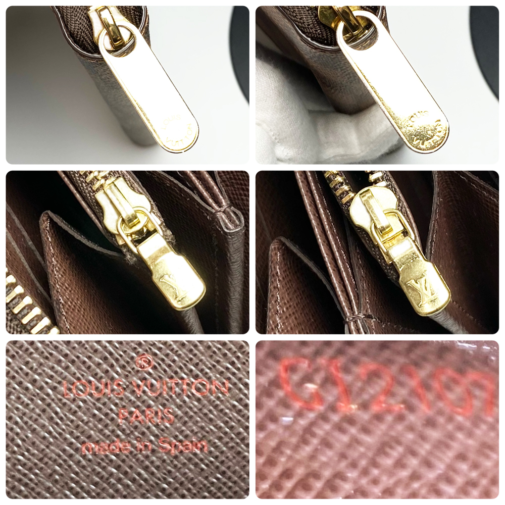 ルイヴィトン Louis Vuitton ダミエ ジッピーウォレット ラウンド ファスナー N60015 送料無料