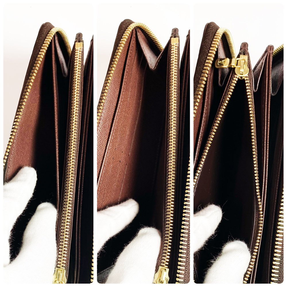 ルイヴィトン Louis Vuitton ダミエ ジッピーウォレット ラウンド ファスナー N60015 送料無料