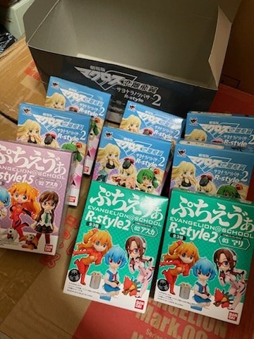◎ BANDAI バンダイ 劇場版マクロスF 戀離飛翼 サヨナラノツバサ 2 ぷちえぁ R-style フィギュア ９個セット 未開封品
