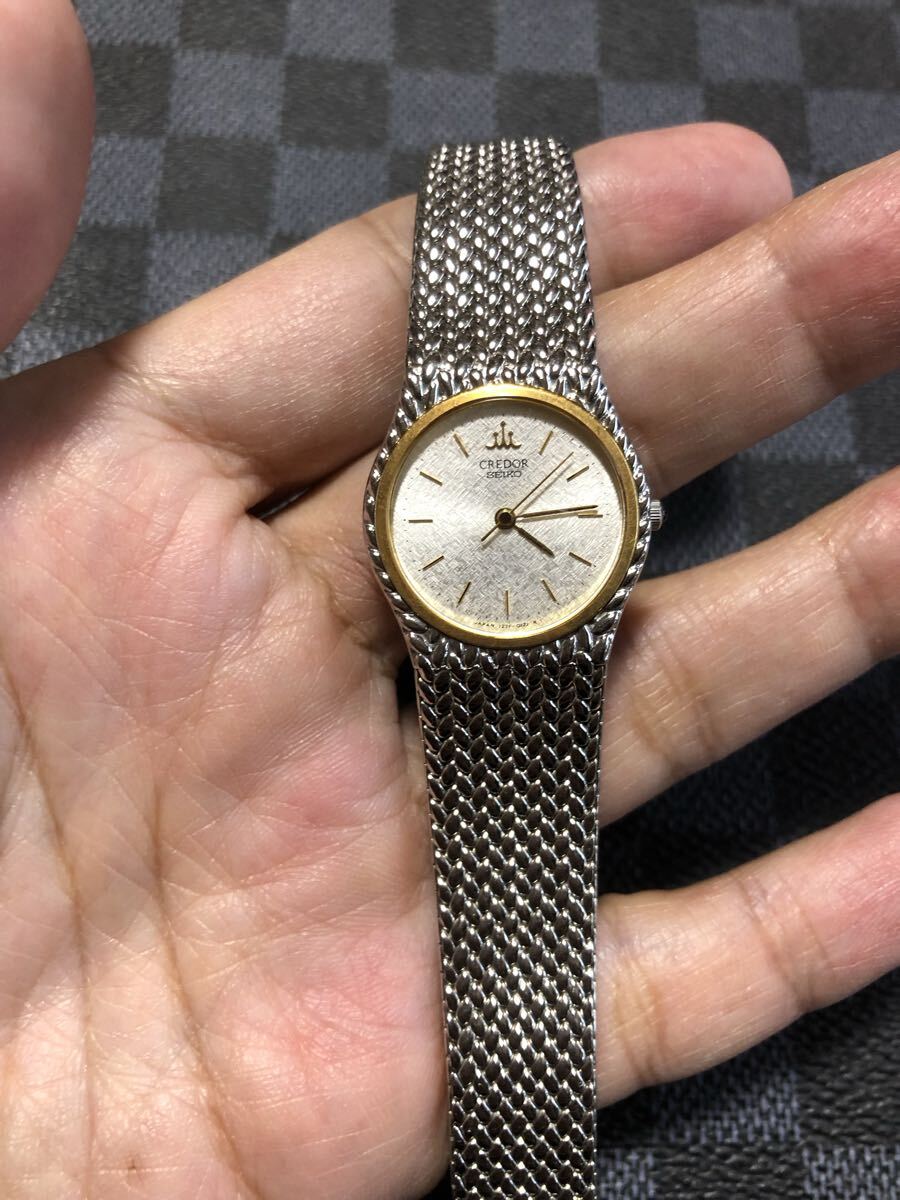 SEIKO クレドール18KT レディース 美品 手首14.8cm 電池交換済 セイコー