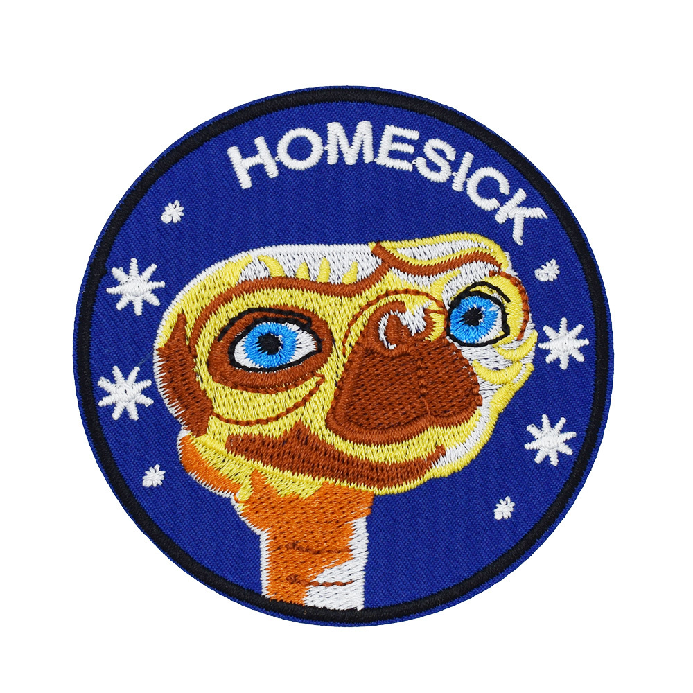 【メール便可】ワッペン #630 E.T. (7×7cm) / イーティー 手芸 パッチ カスタム モーター 車 バイク アメリカン雑貨_画像1