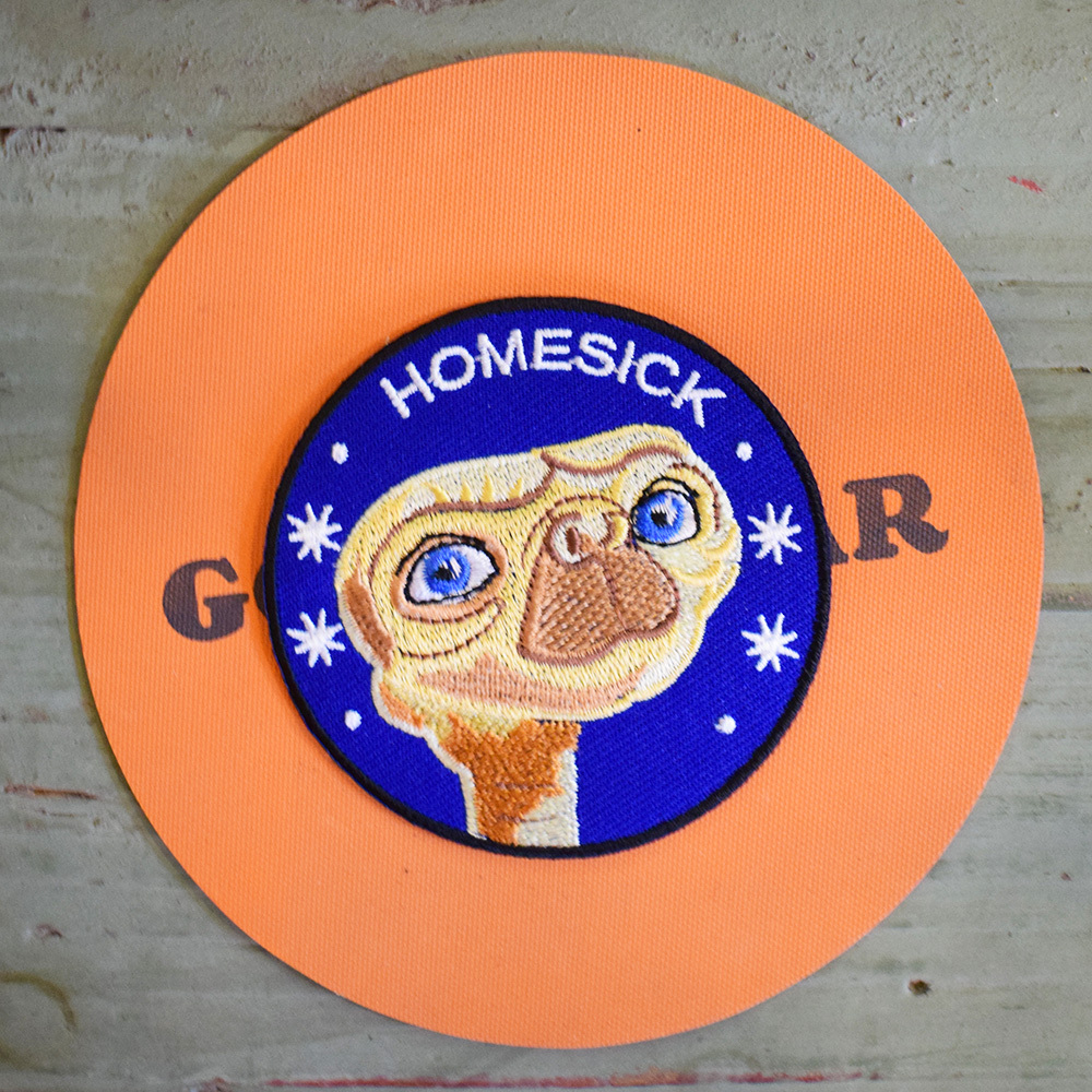 【メール便可】ワッペン #630 E.T. (7×7cm) / イーティー 手芸 パッチ カスタム モーター 車 バイク アメリカン雑貨_画像2