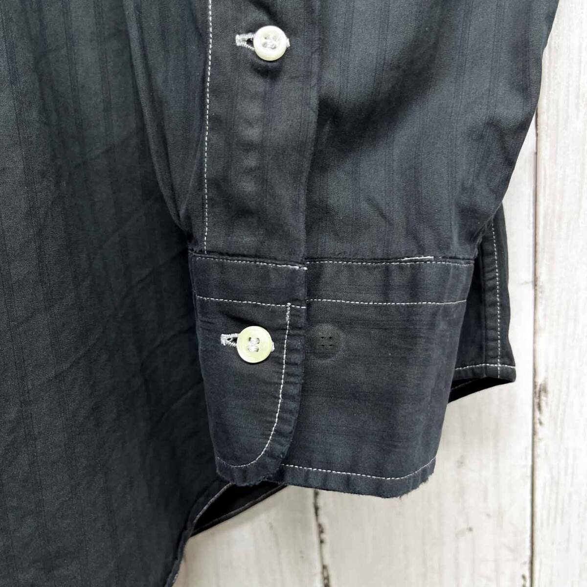 ラルフローレン Ralph Lauren 長袖シャツ メンズ ストライプ CURHAM CLASSIC FIT コットン100％ 16 1/2 L~XLサイズ 6-573_画像5