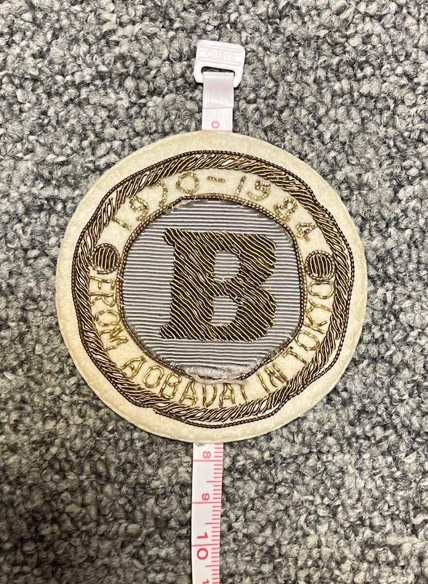 ヴィンテージ★1980年代★BIGI★ビギ★立体金糸★刺繍エンブレム★ワッペン★アンティークロゴエンブレム_画像5