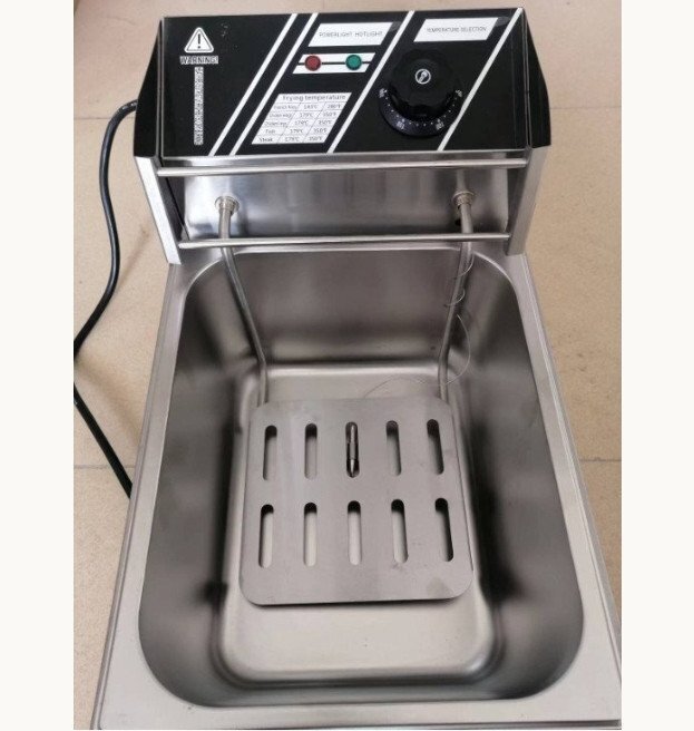 100V 電気フライヤー 卓上フライヤー　揚(yáng)げ物器 ミニフライヤー　溫度調(diào)節(jié) 6L 揚(yáng)げ物 家庭用フライヤー　業(yè)務(wù)用フライヤー