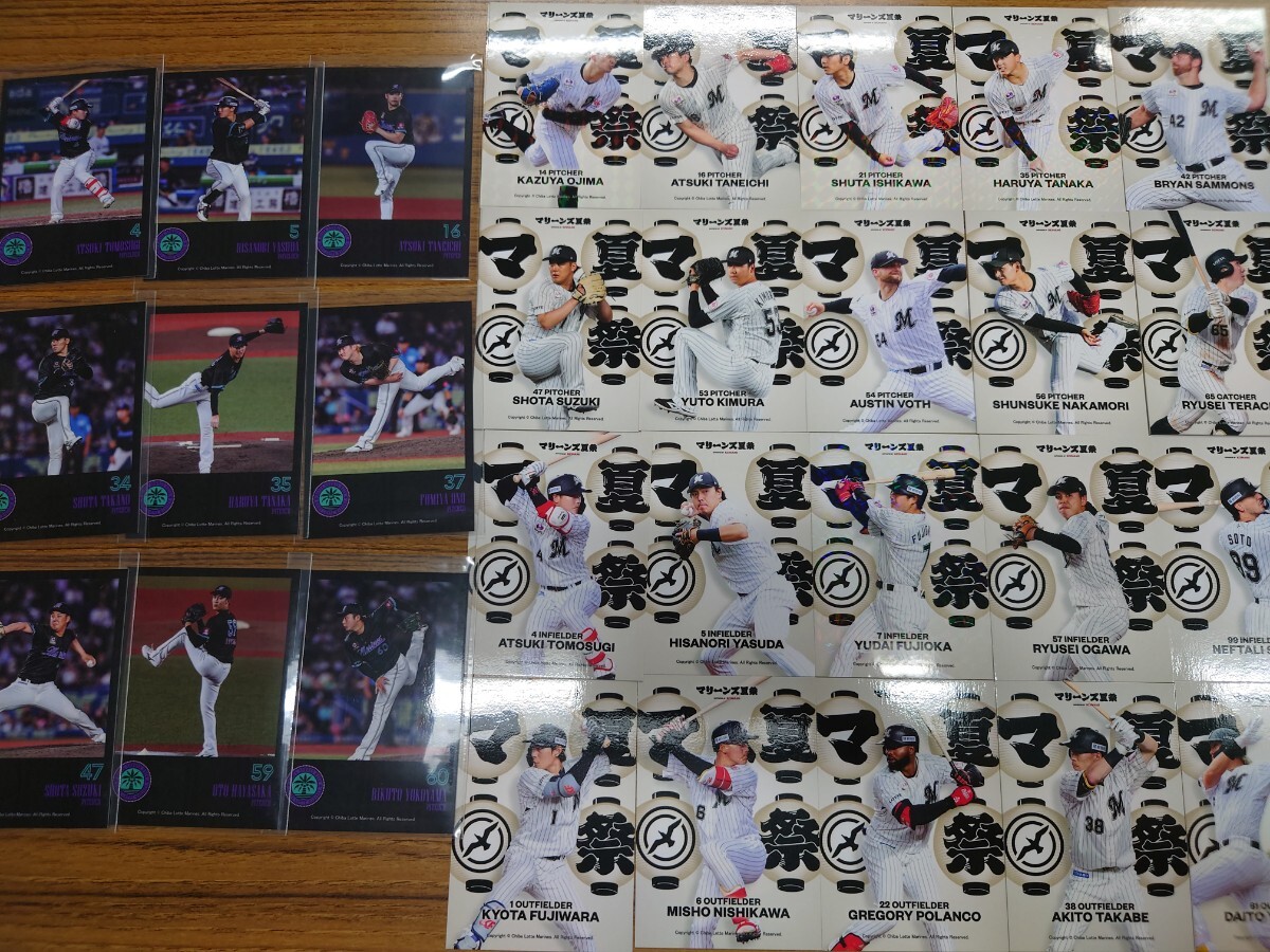 マリーンズ クーリッシュ カバー 藤原恭大 コンプリート 小島和哉 ソト 藤岡 ロッテ 鈴木昭汰 オマケ野球カード マリーンズコレクション_画像4