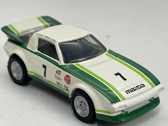 ■★サークルKサンクス MAZDA(マツダ) ミニカーコレクション SAVANNA RX-7 Daytona 24h(1/100)(白/緑/KYOSHO)_画像3