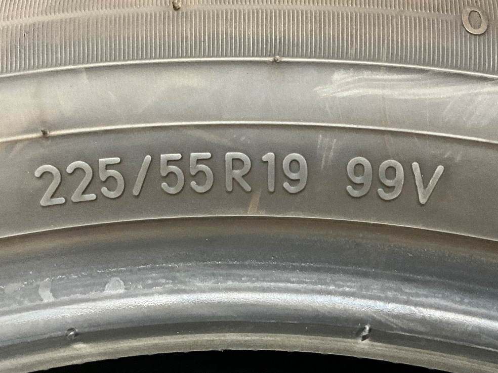 中古タイヤ 2本セット 225/55R19 99V トーヨー PROXES R46 夏 サマー 225/55/19 クラウンクロスオーバー b13396_画像5
