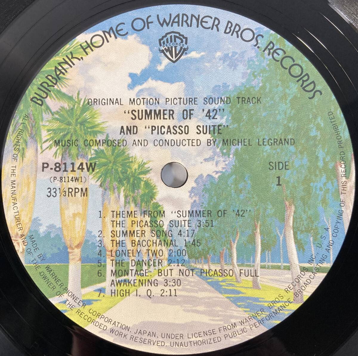 おもいでの夏 (1971) ミシェル・ルグラン 国内盤LP WP P-8114W 帯無し _画像4