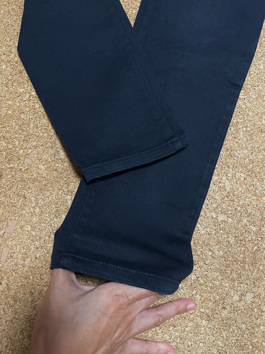 A★LEPSIM レプシィム★ストレッチ スキニーパンツ S ブラック 黒 w64cm レディース 綿パン チノパン 通年 バイト レプシム _画像5