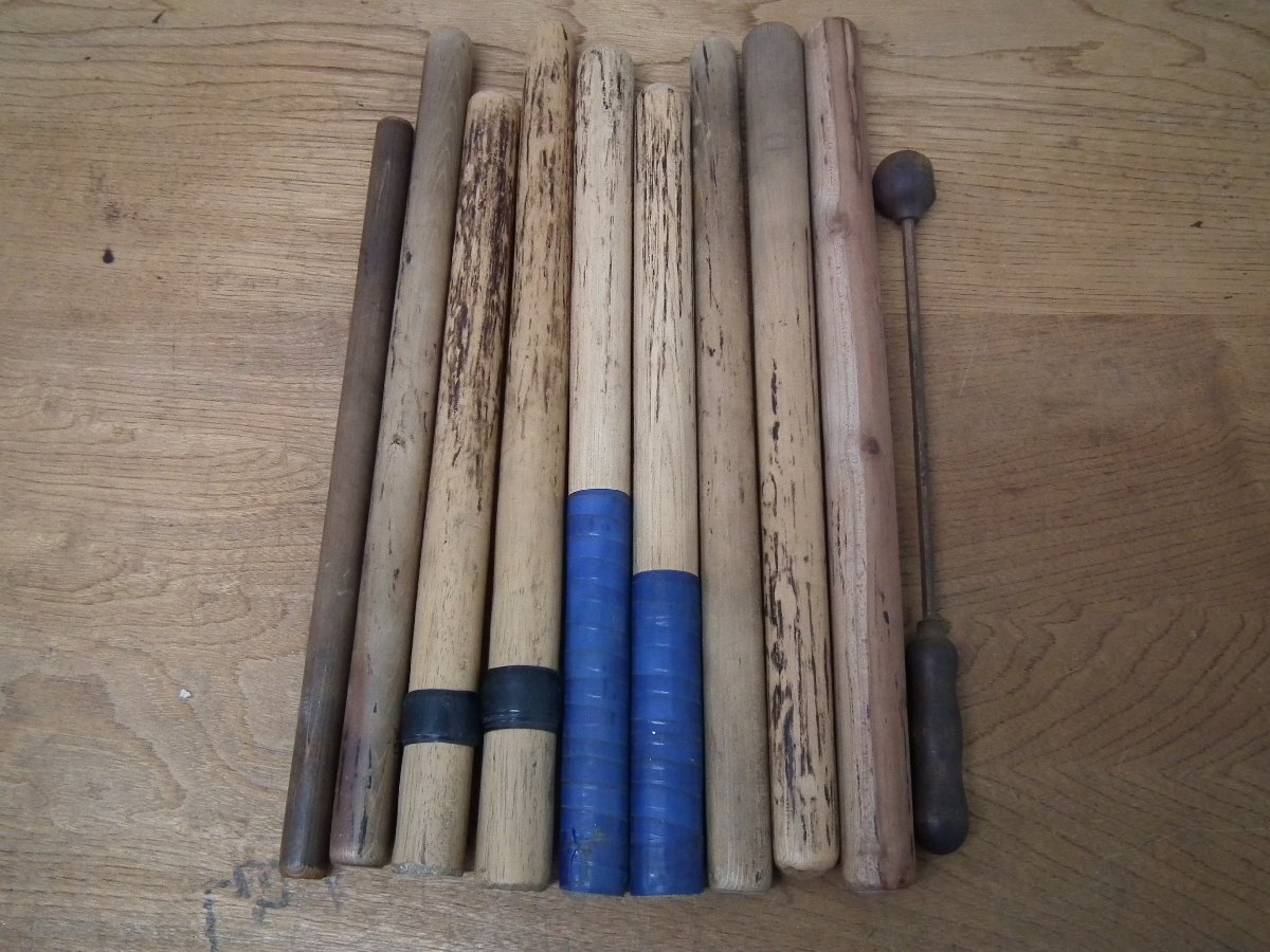 太鼓バチ　和太鼓　古物　まとめて【2090】