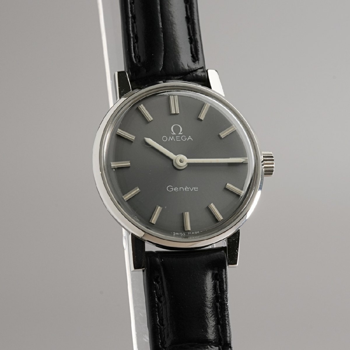 【OH済】1974年 オメガ アンティーク cal625 ジュネーブ 手巻き グレー ポストヴィンテージ_画像3