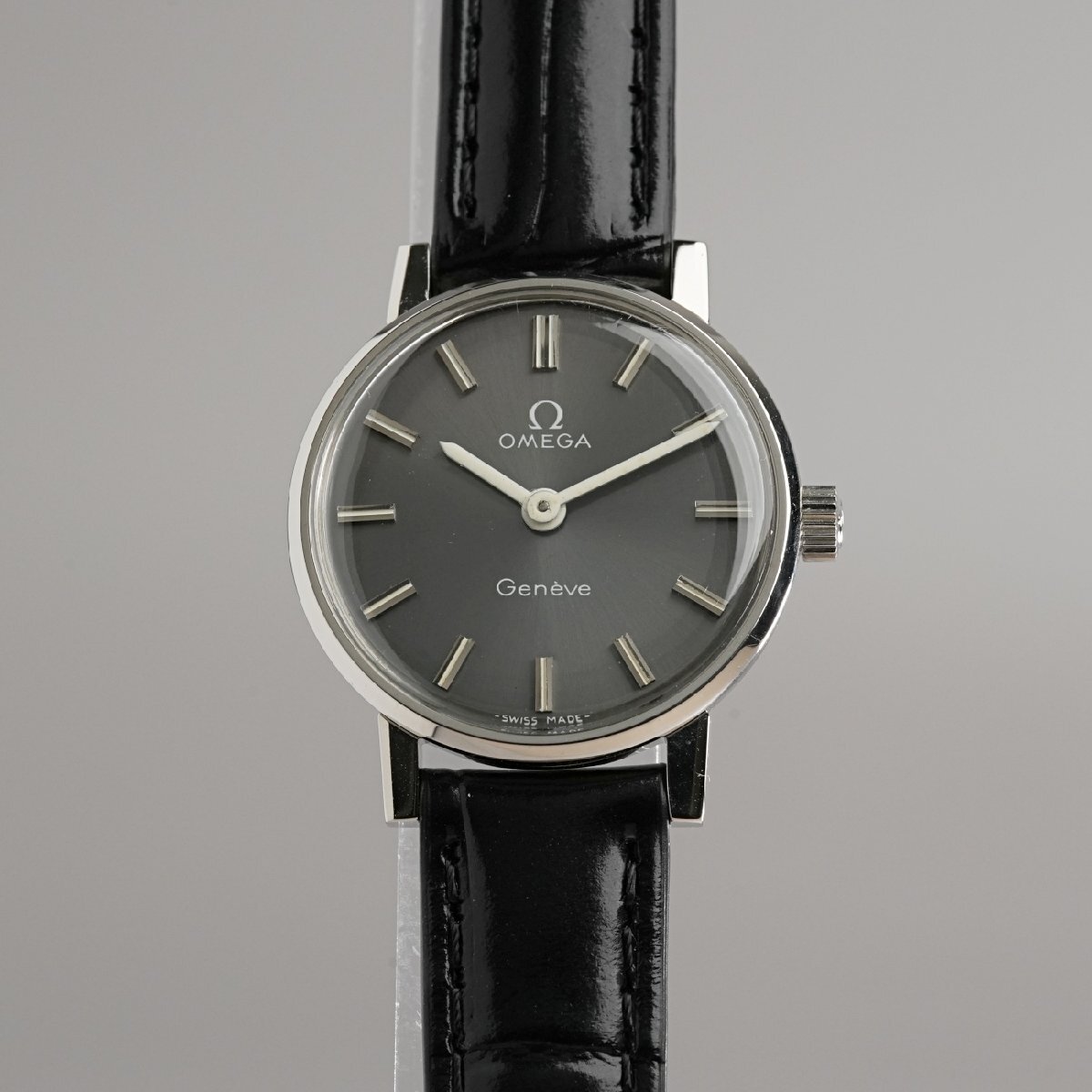 【OH済】1974年 オメガ アンティーク cal625 ジュネーブ 手巻き グレー ポストヴィンテージ_画像5
