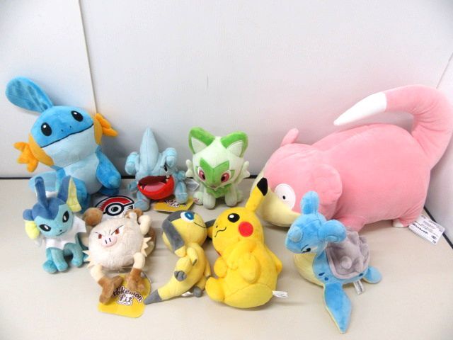 9423RMZ5◇ポケモングッズ大量まとめ ぬいぐるみ/ブランケット/タオル/ウエストバッグ/キーホルダー/モンコレなど◇中古?未使用あり